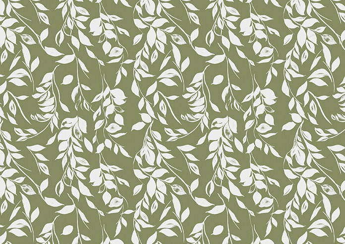 Hanging Greenery, Olive - Twist&Fit Roller Blind - Image 6